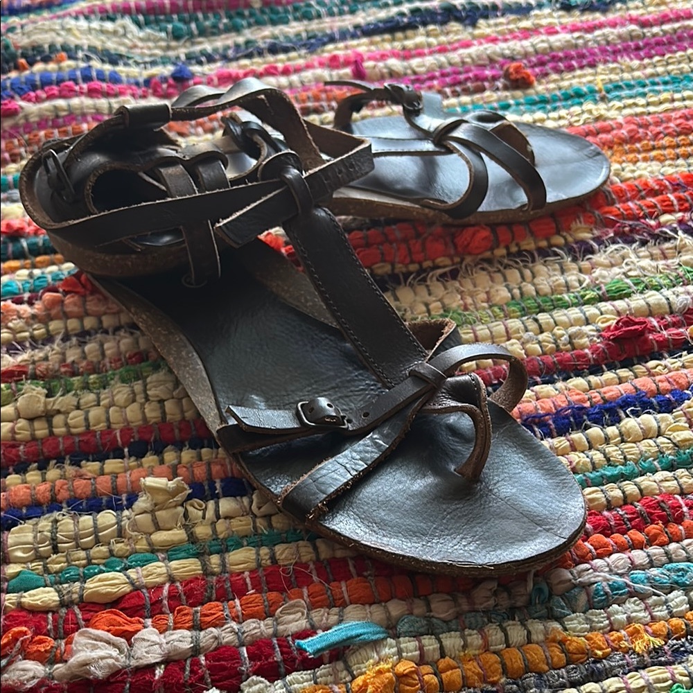 Eddie Bauer Brown Sandals with Adjustable Straps